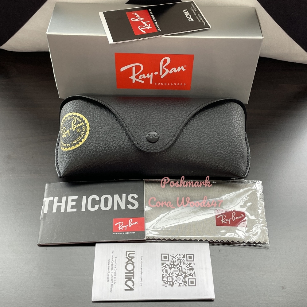 Ray Ban Round Metal Pink Flash Lenses RB3447 Gold Frame Unisex New - Picture 10 of 16